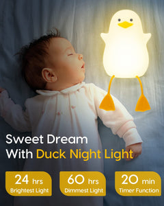Night Light for Kids ，Soft Silicone with Sensitive Touch Control